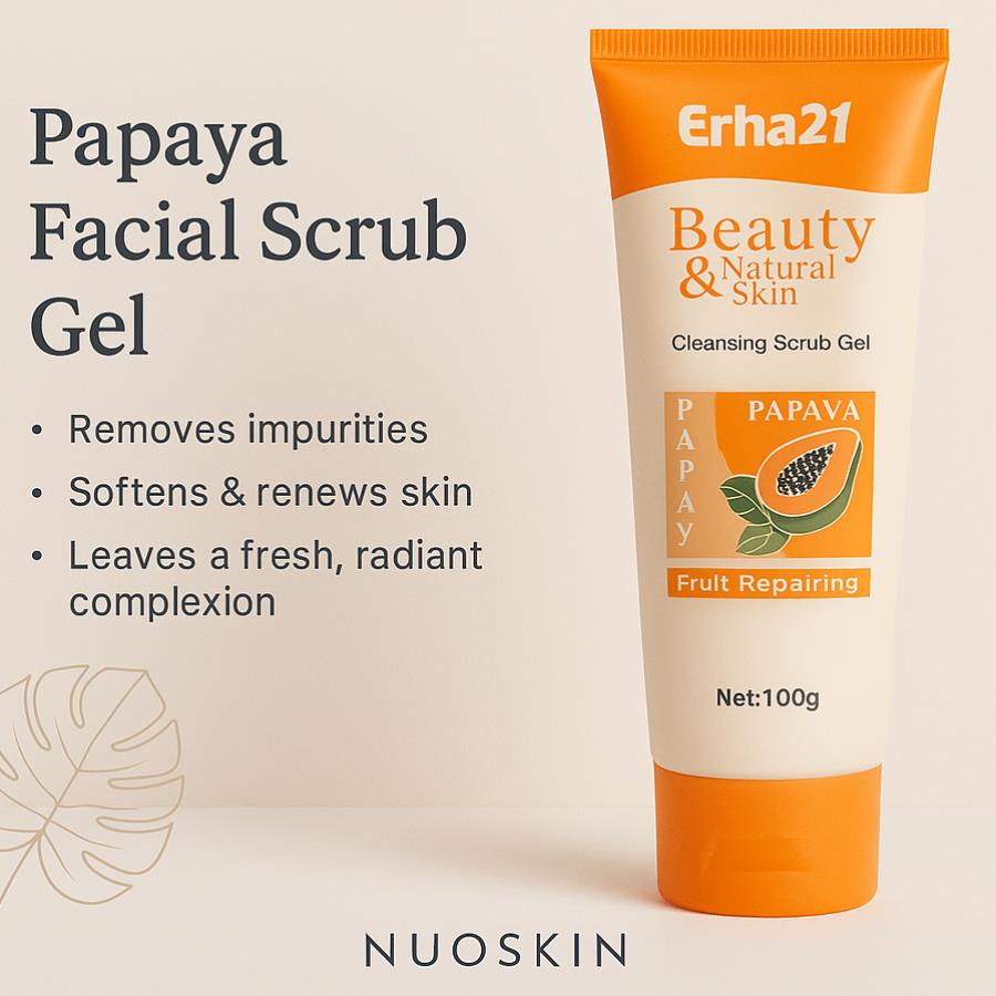 Gel Exfoliante Facial con Papaya – Erha21 (100 g)